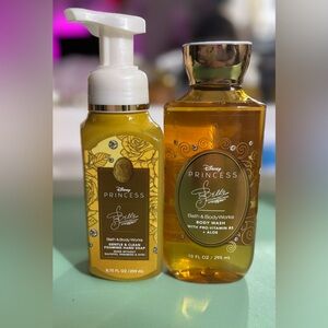 New Bath & Body Works Disney Belle Foaming Hand Soap and Gel Body Wash